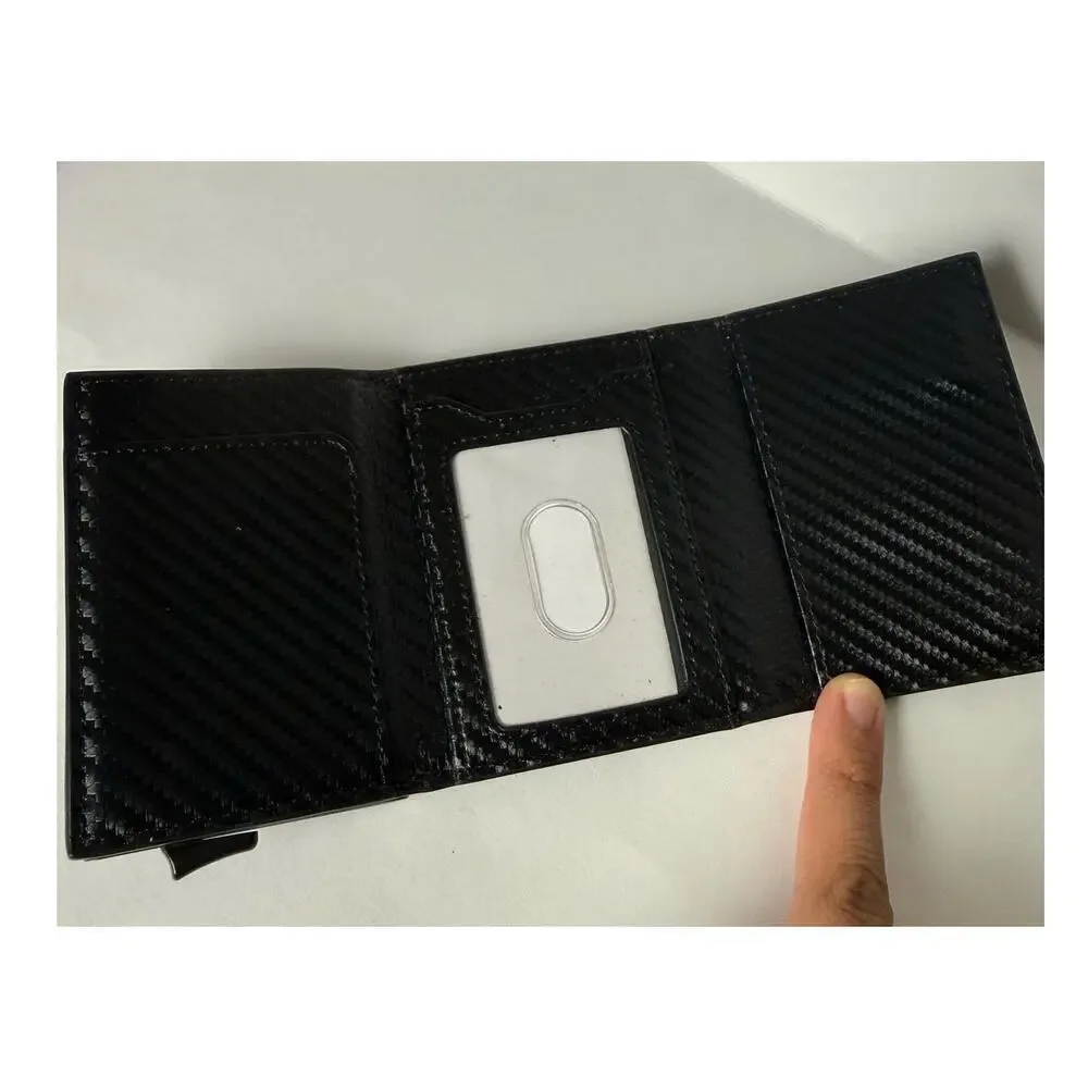 Smart Minimalist Wallet with RFID Blocking - Carbon Fiber